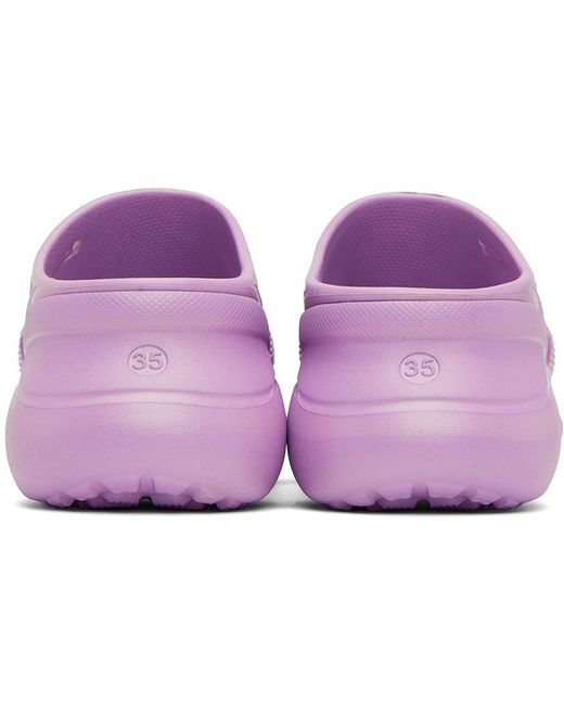 Balenciaga Crocs Edition Pool Slides in Purple Lyst
