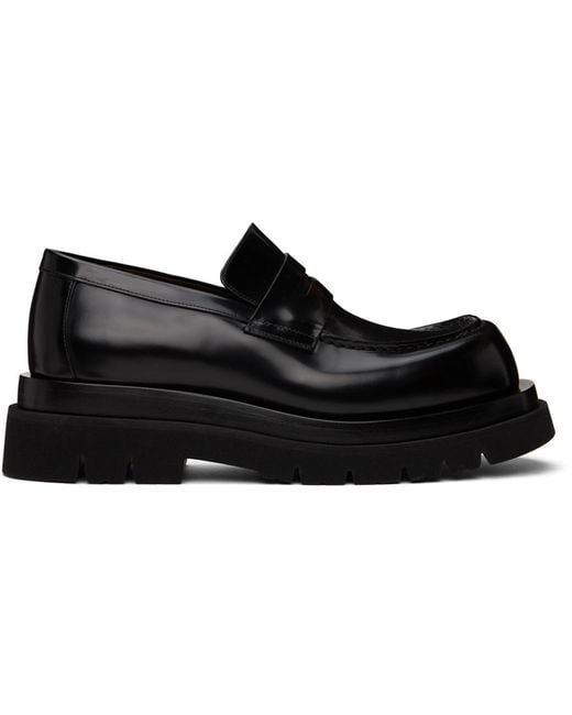 Bottega Veneta Black "lug" Loafers for men