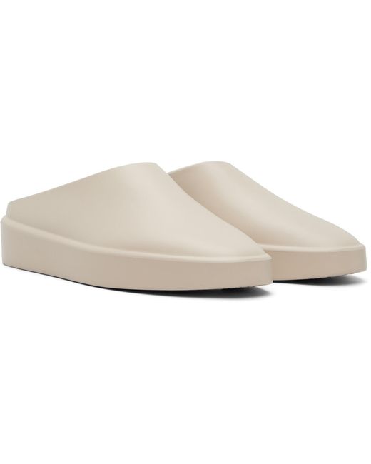 Fear Of God White Essentials California 1.0 Mule Loafers for men