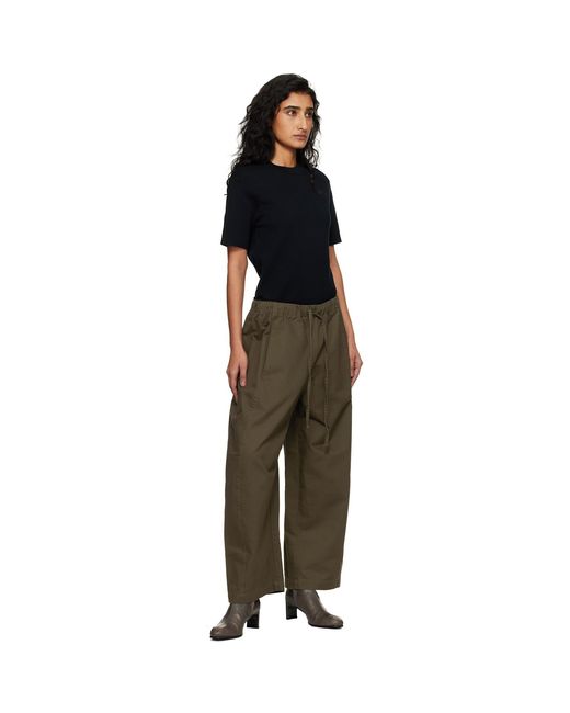 Entire studios Black Khaki Loft Trousers