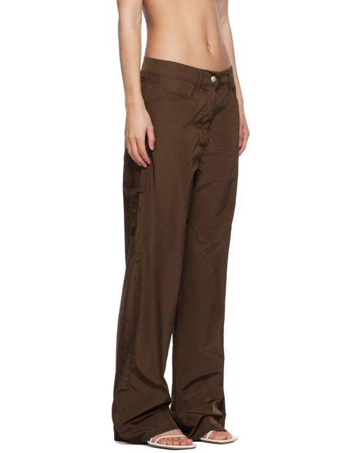 Pantalon grey brun Saks Potts en coloris Brown