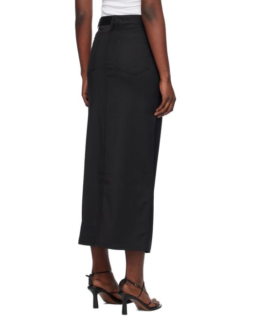 Filippa K Black Five-pocket Maxi Skirt