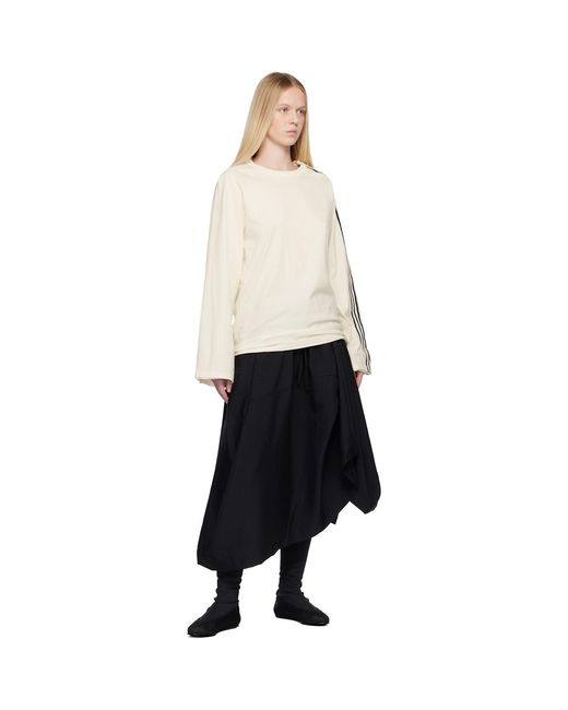 Y-3 Black Sport Uniform Midi Skirt