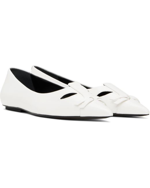 Marc Jacobs ホワイト 'The Kat' フラットシューズ White