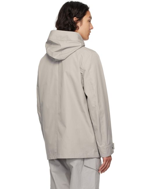 メンズ Stone Island グレー Weatherproof Cotton Canvas コート Multicolor