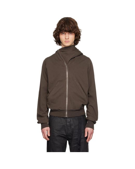 Rick Owens Brown Temple Mountain Hoodie for men