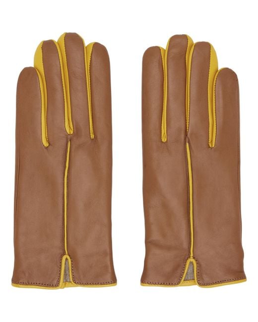 Handsome Stockholm Brown Tan & Statement Gloves for men