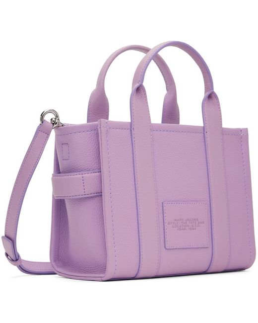 Marc Jacobs Purple 'the Leather Small' Tote
