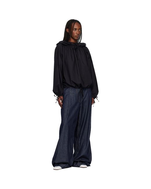Baserange Blue Point Hooded Blouse