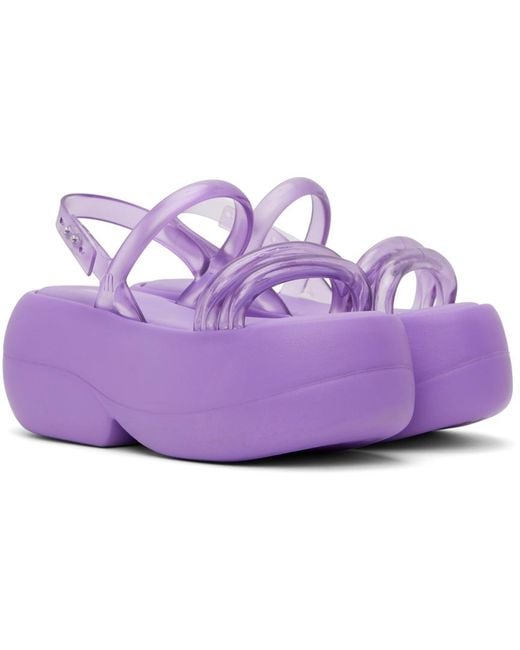 Melissa Purple Airbubble Platform Sandals
