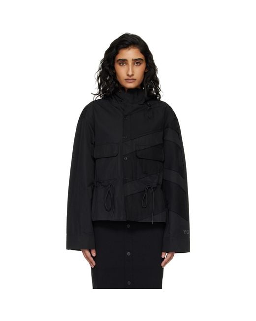 Y-3 Black Hooded Jacket
