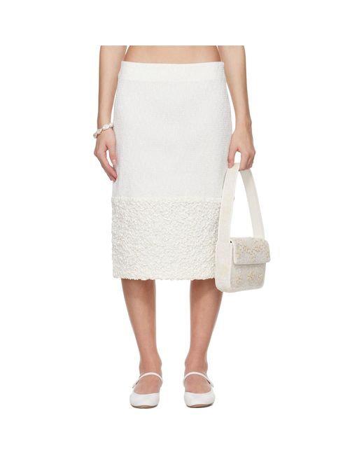 Super Yaya White Ssense Exclusive Bridal Capsule Nadine Miniskirt