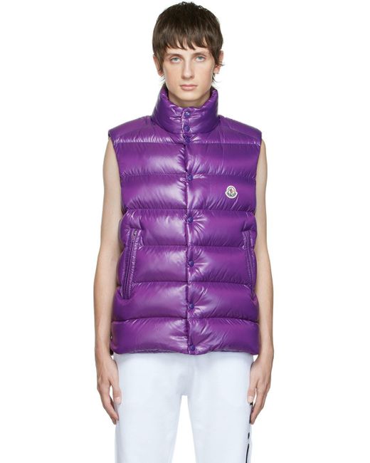Moncler Purple Tibb Down Vest for men