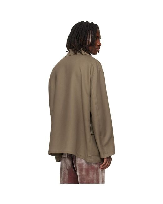 Vivienne Westwood Brown Khaki Donkey Jacket for men