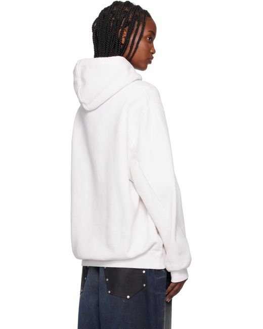 Pull À Capuche Blanc Cassé À Image D'Animé Imprimée Doublet en coloris White