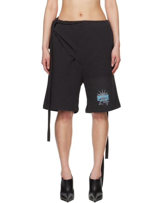 OTTOLINGER ブラック Wrap Track ショートパンツ Black
