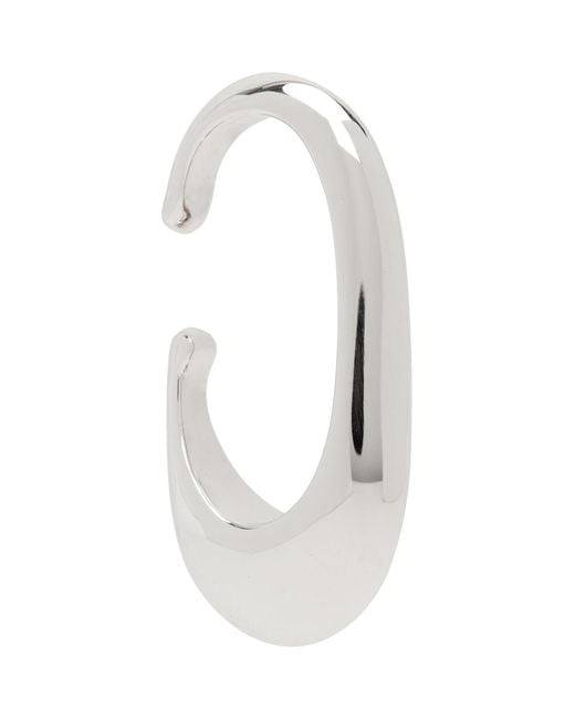 Lemaire Gray Long Drop Ear Cuff for men