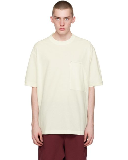 T-shirt de travail blanc cassé Y-3 pour homme en coloris White