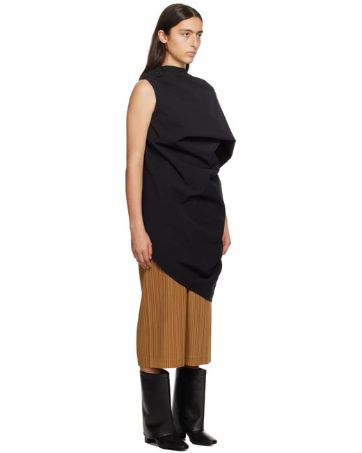 Issey Miyake Black Canopy Minidress