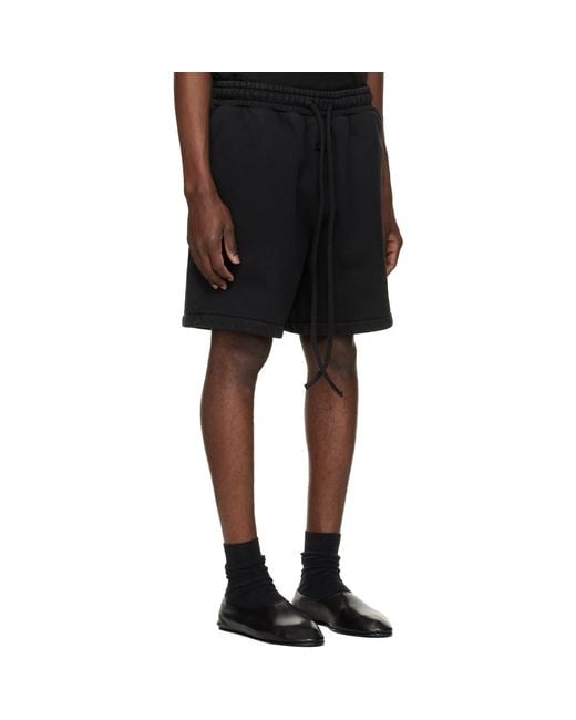 Fear Of God Black Vacation Sweat Shorts for men