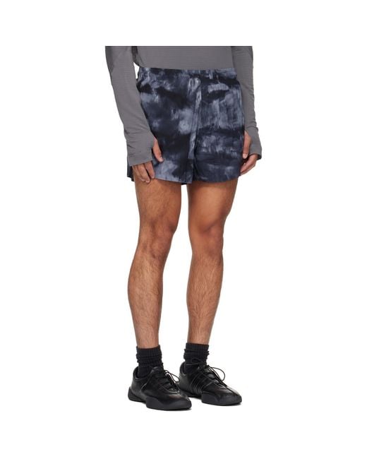 Y-3 Blue Aop Running Shorts for men
