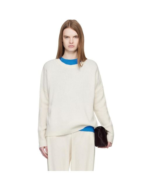 Lisa Yang White Off- 'The Mila' Sweater