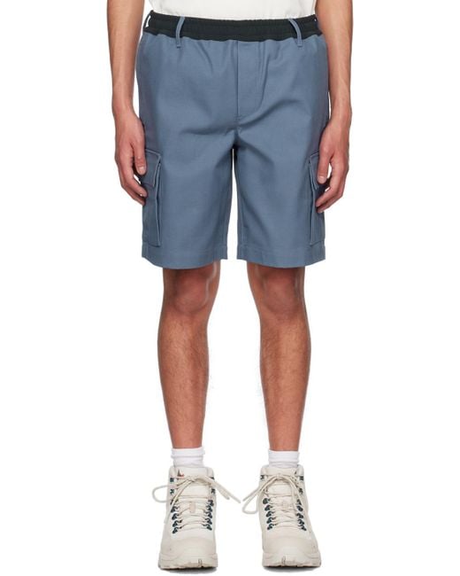 GR10K Blue Flap Pockets Shorts for men