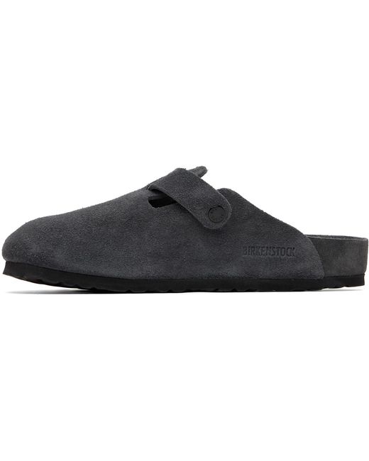 Birkenstock Black Regular Boston Slip-On Loafers for men