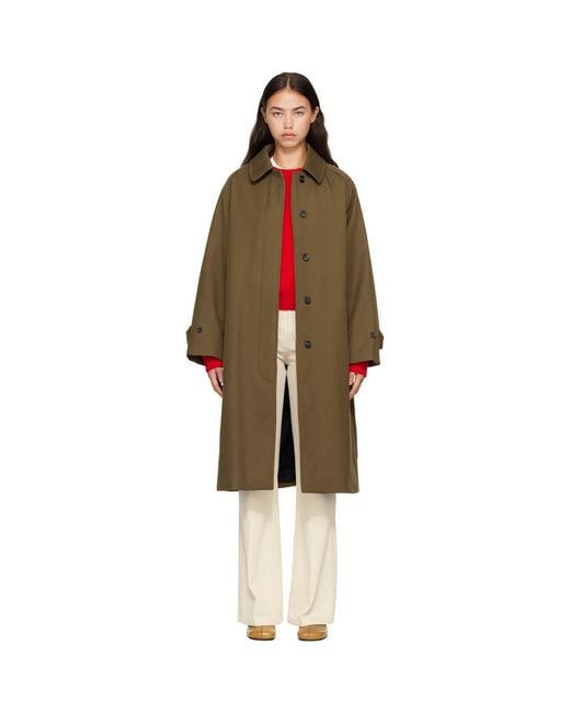 A.P.C. Multicolor Khaki Water-Repellent Wool Jacket