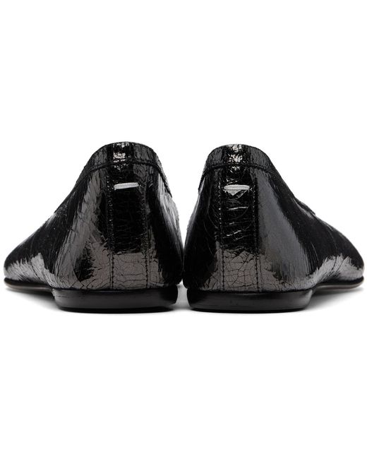 Maison Margiela Black Tabi Broken Mirror New Ballerina Flats
