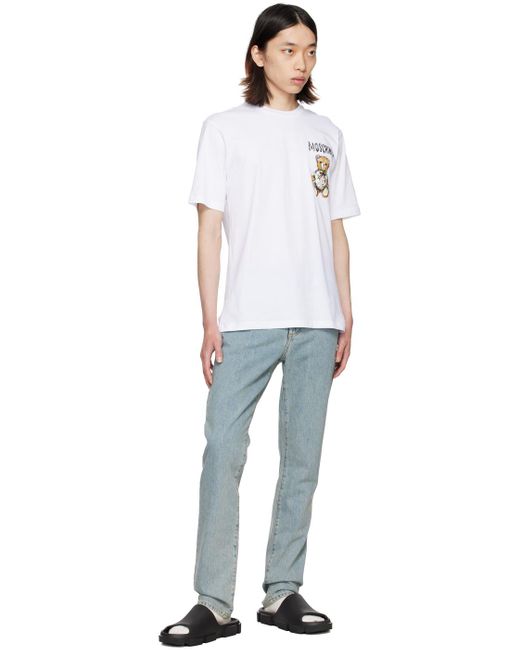 Moschino Blue Five-pocket Jeans for men