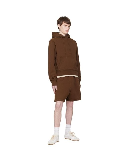 Entire studios Brown Standard Sweat Shorts for men