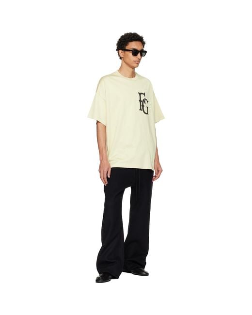 Fear Of God Natural Off- Cotton Rayon '26' /T-Shirt for men