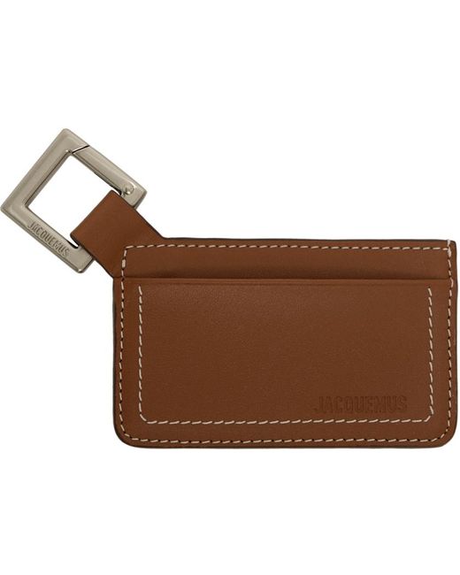 Jacquemus Brown Le Porte-cartes Cuerda Leather Wallet for men
