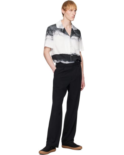 Balmain Black Pyjama Moon Print Shirt for men