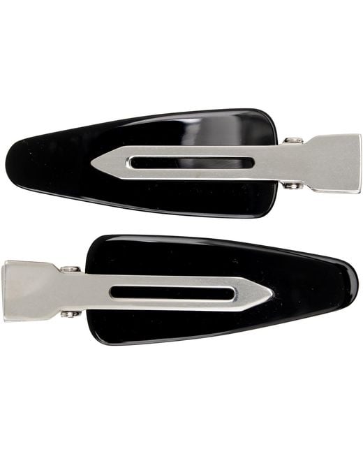 Balenciaga Black Two-Pack Salon Bb Hair Clips