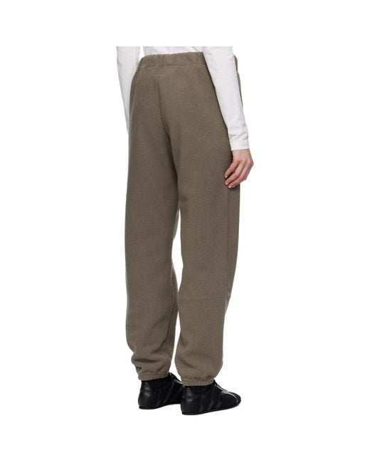 MM6 by Maison Margiela Gray Taupe Fleece Sweatpants