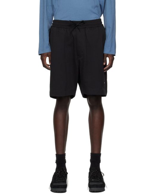 Y-3 Black Bonded Shorts for men