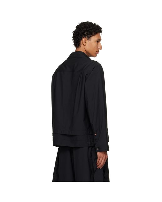 Sacai Black Suiting Jacket for men