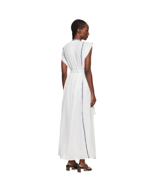 Isabel Marant Black Liviane Summer Embroidered Long Dress