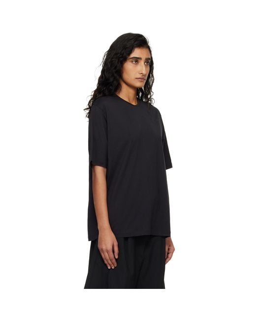 Frankie Shop Black Harper Soft Organic T-Shirt