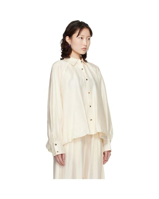 Cordera Natural Off- Balloon Shirt