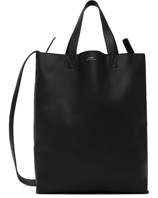 メンズ A.P.C. ブラック ミディアム Maiko Shopping トートバッグ Black