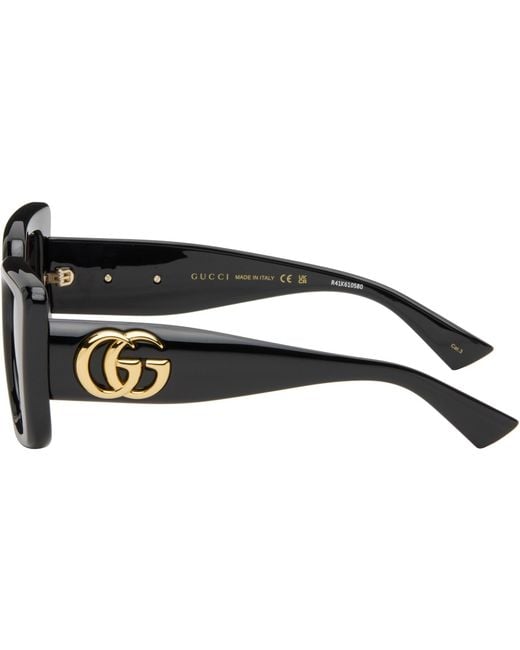 Gucci Black Butterfly Frame Sunglasses