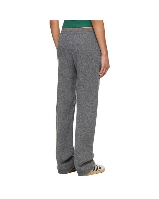 Sporty & Rich Gray Heritage Yankees Serif Cashmere Lounge Pants