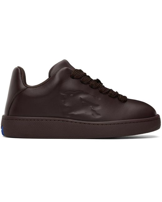 Burberry Black Leather Box Sneakers for men