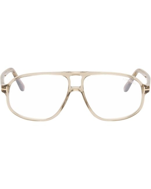 Tom Ford Black Navigator Light Glasses