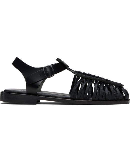 Hereu Black Alaro Sandals for men