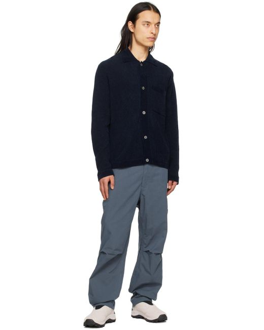 Norse Projects Blue Navy Erik Cardigan for men