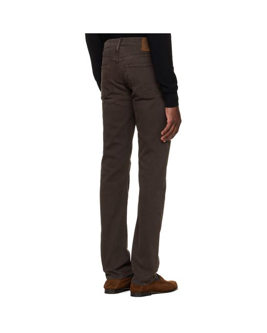 Tom Ford Black Western Cord Straight Fit Jeans for men